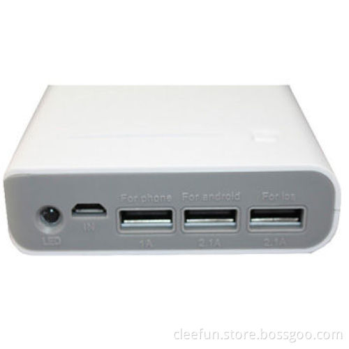 LED indicator high capacity power bank with three USB output
